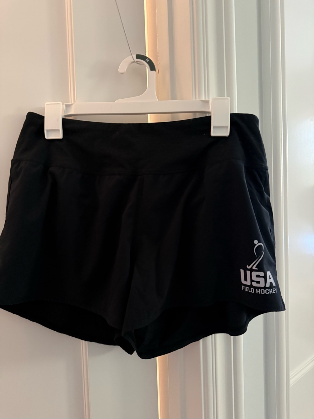 USA Field Hockey Women's Black Athletic Shorts